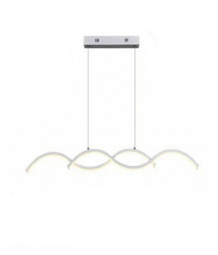 Lampadario Led Moderno Lampada Twist Sospensione 25w Luce 6500k 4000k 3000k A43b  -bianco Naturale      -