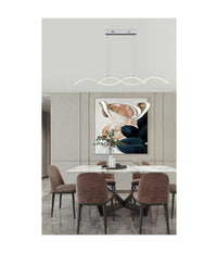 Lampadario Led Moderno Lampada Twist Sospensione 25w Luce 6500k 4000k 3000k A43b         