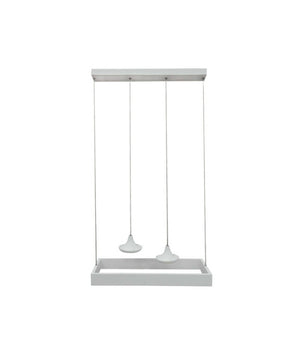 Lampadario Led Moderno Minimal Lampada Sospensione 32 W Luce Fredda Lp-08 Bianco         