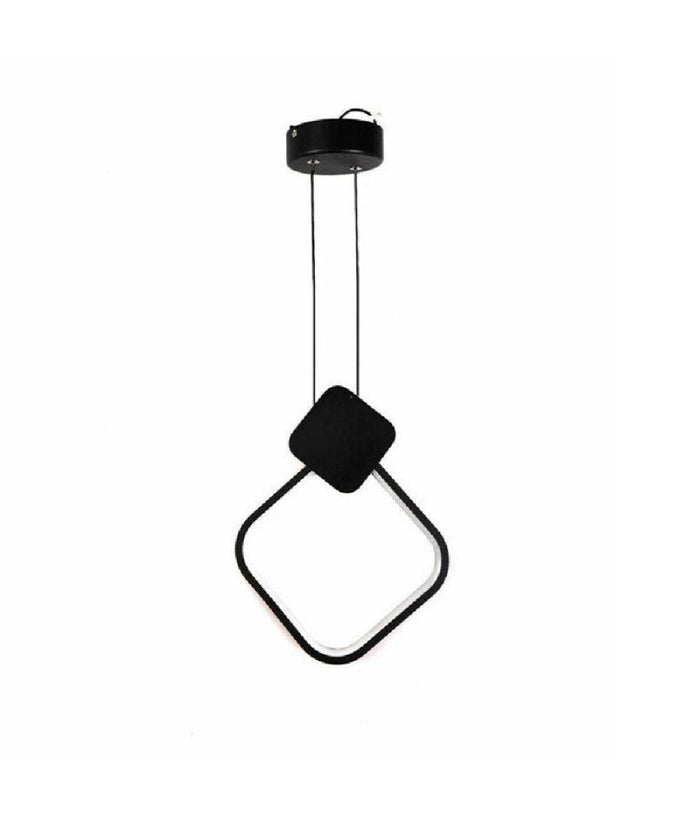 Lampadario Led Sospensione 12 W Metallo Nero Moderno Luce 3000k 4000k 6500k Lp-02         