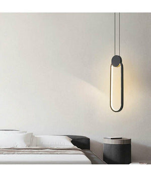 Lampadario Led Sospensione Moderno Metallo Nero 14w Luce 3000k 4000k 6500k Lp-03         