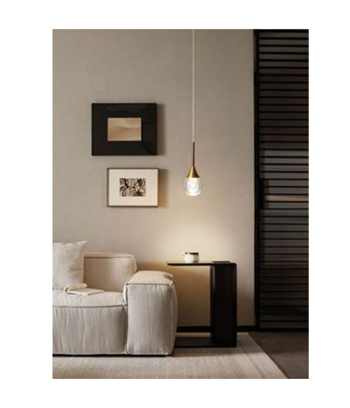 Lampadario Moderno Led 5w Globo Lampada Dorata Pendente Luce 3000k 4000k 6500k Lp-41  -bianco Caldo      -