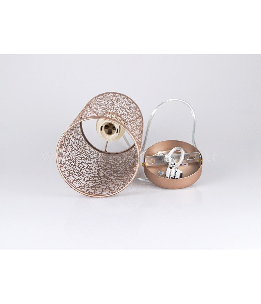 Lampadario Pendente A Sospensione In Metallo Oro Champagne Stile Elegante 7131         