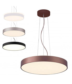 Lampadario Pendente Cerchio 60cm Led 65w Lampada Up Down Moderna 2 Temperature Luce         