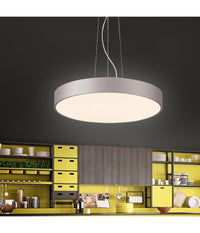 Lampadario Pendente Cerchio 60cm Led 65w Lampada Up Down Moderna 2 Temperature Luce         