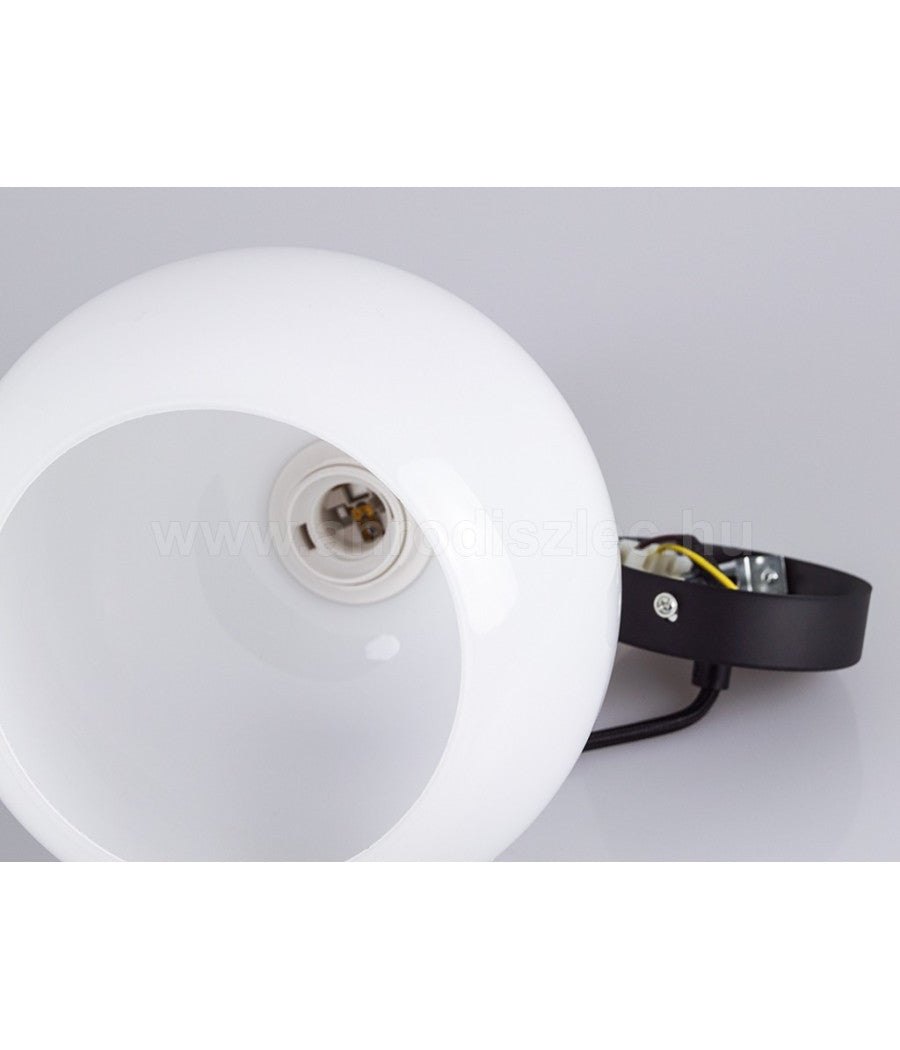 Lampadario Pendente Lampada A Sospensione In Legno E Vetro Bianco Chiaro Rotondo         