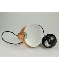 Lampadario Pendente Lampada A Sospensione In Metallo Cono Oro Rosa Rame Vt-8150         