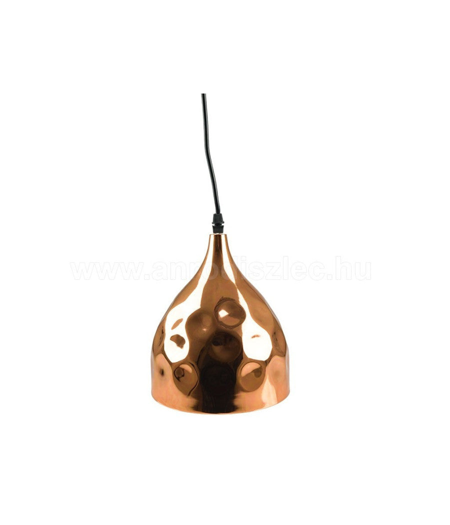 Lampadario Pendente Lampada A Sospensione In Metallo Cono Oro Rosa Rame Vt-8170         