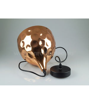 Lampadario Pendente Lampada A Sospensione In Metallo Cono Oro Rosa Rame Vt-8230         