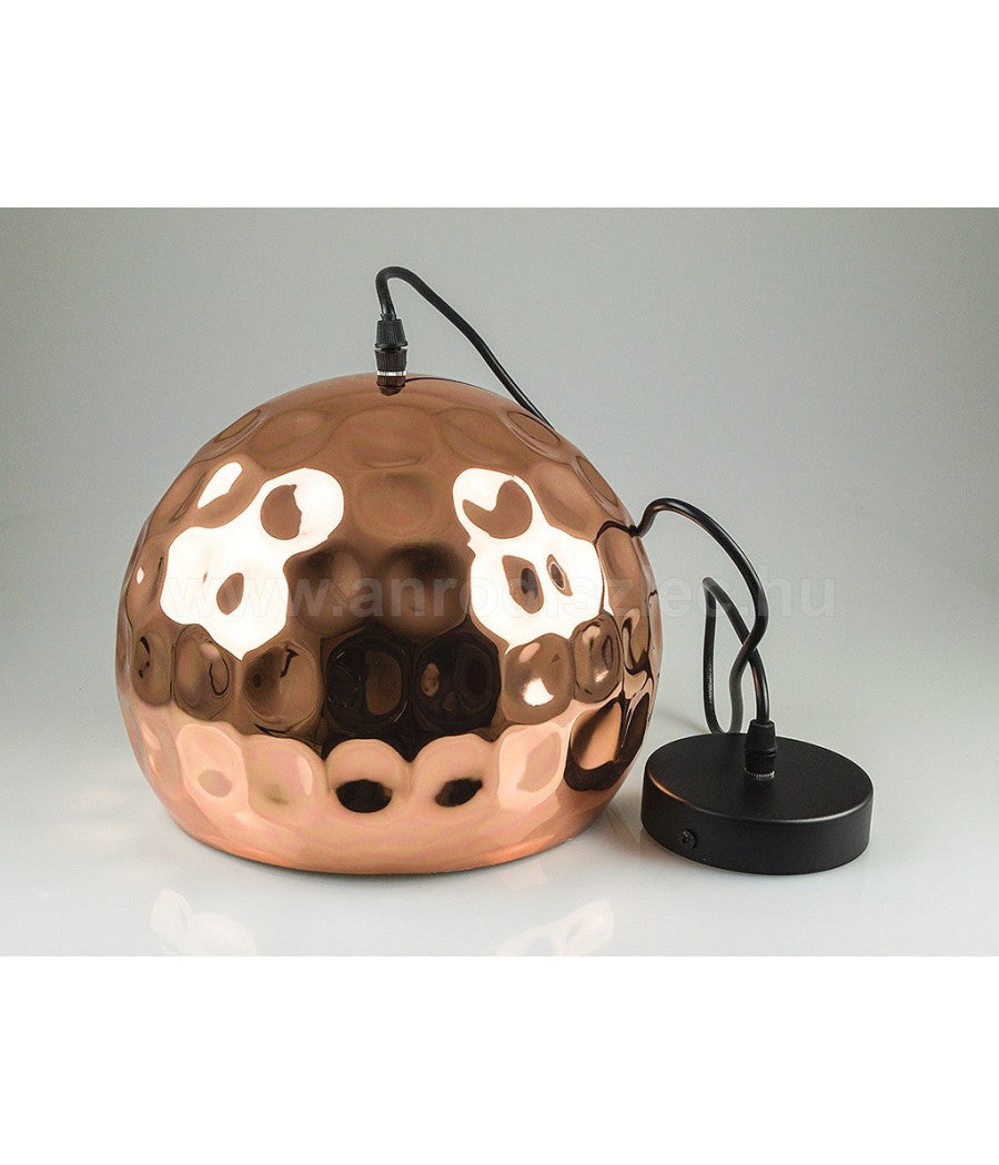 Lampadario Pendente Lampada A Sospensione In Metallo Cono Oro Rosa Rame Vt-8250         