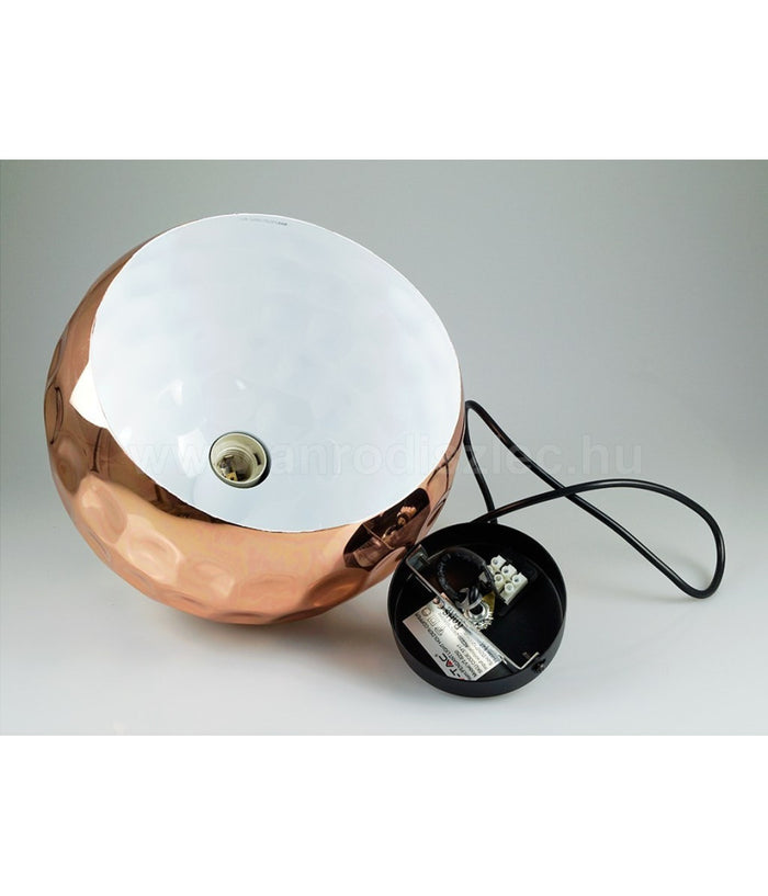 Lampadario Pendente Lampada A Sospensione In Metallo Cono Oro Rosa Rame Vt-8250         