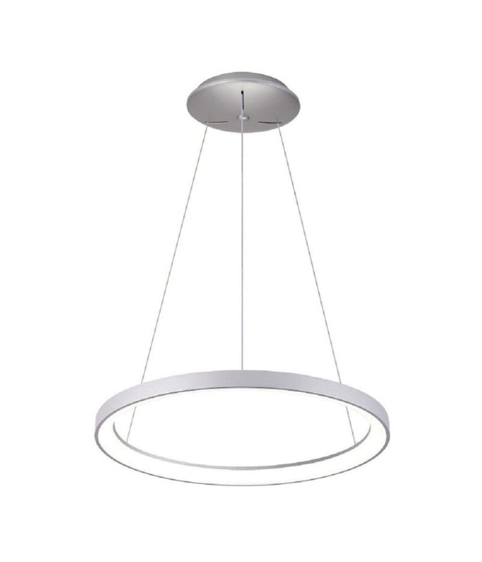 Lampadario Pendente Led 42 W Cct Lampada Sospensione Circolare 58cm Luci Ufficio         