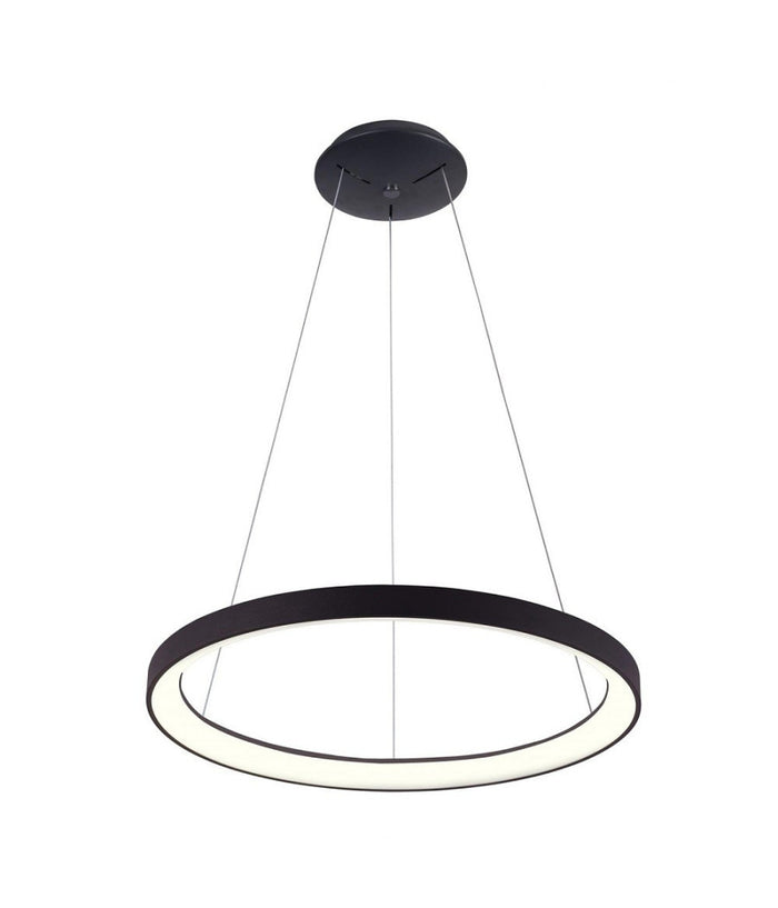 Lampadario Pendente Led 42 W Cct Lampada Sospensione Circolare 58cm Luci Ufficio         