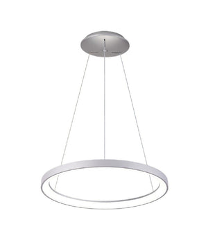 Lampadario Pendente Led 60 Watt Cct Lampada Sospensione Circolare 78cm Luci 230v         
