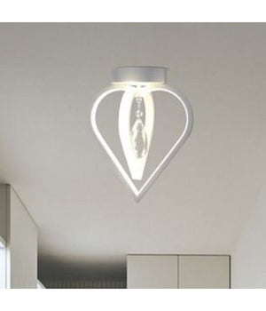 Lampadario Plafoniera A Soffitto 2 Cuori Pendente Luce 6500k 4000k 3000k Pn-01b         