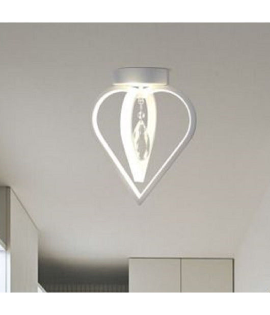 Lampadario Plafoniera A Soffitto 2 Cuori Pendente Luce 6500k 4000k 3000k Pn-01b         