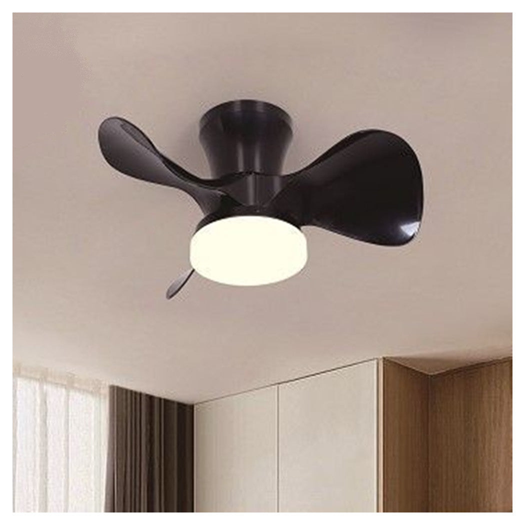 Trade Shop - Lampadario Plafoniera Ventilatore Da Soffitto Led Ip20 Luce 3000-6500k Nero 42293         