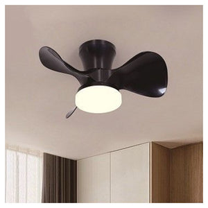 Trade Shop - Lampadario Plafoniera Ventilatore Da Soffitto Led Ip20 Luce 3000-6500k Nero 42293         