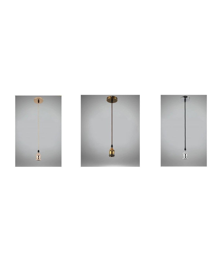 Lampadario Portalampada A Sospensione Per Lampadine E27 Pendente 2 Metri E27-2m         