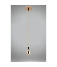 Lampadario Portalampada A Sospensione Per Lampadine E27 Pendente 2 Metri E27-2m  Rose Gold       