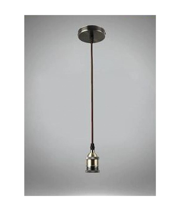 Lampadario Portalampada A Sospensione Vintage Bronzo Per Lampadine E27 2mt E27-2m-v         