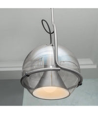Lampadario Sfera Vetro Pendente Globo E27 Lampada Orientabile Sospensione Lp-87         