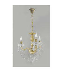 Lampadario Soffitto 3 Bracci A Sospensione Con Catena Gocce Pendenti Lampada A26         