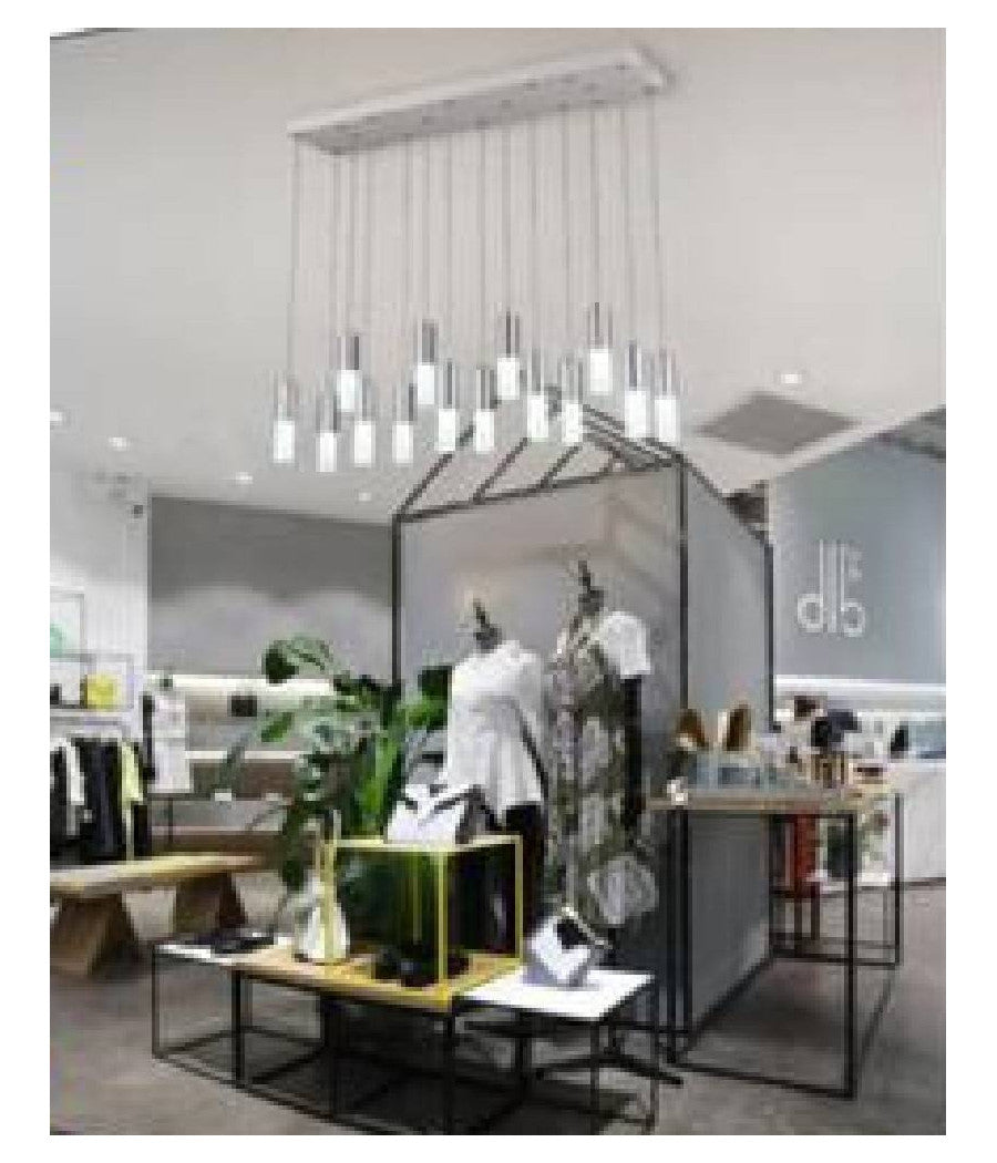 Lampadario Soffitto A Sospensione 14 Cilindri Pendenti Design Moderno 6500k B05         