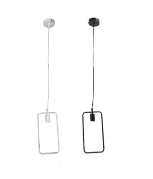 Lampadario Soffitto A Sospensione Rettangolare Lampada Moderna Attacco E27 B35-q         