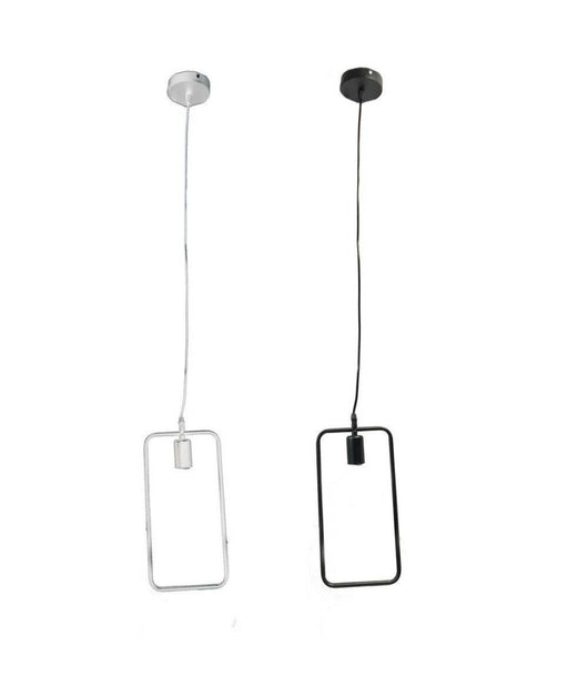 Lampadario Soffitto A Sospensione Rettangolare Lampada Moderna Attacco E27 B35-q         