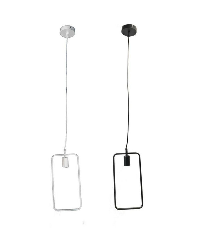 Lampadario Soffitto A Sospensione Rettangolare Lampada Moderna Attacco E27 B35-q         