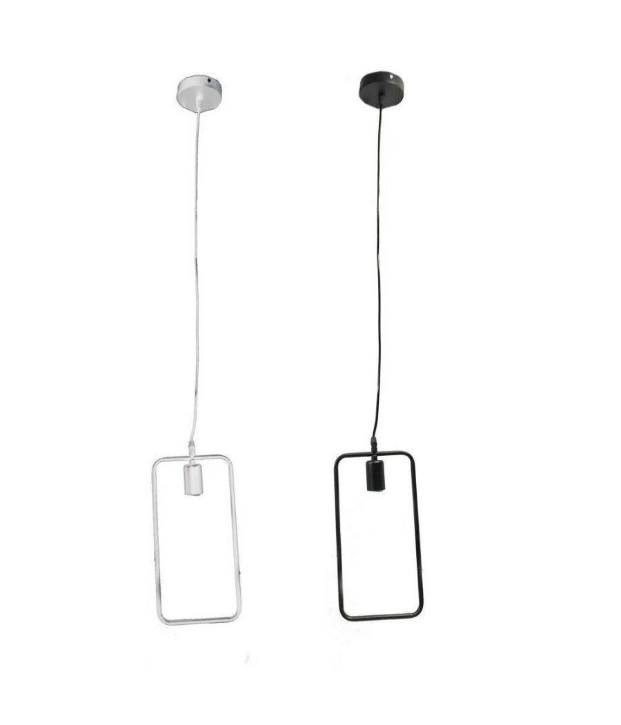 Lampadario Soffitto A Sospensione Rettangolare Lampada Moderna Attacco E27 B35-q         