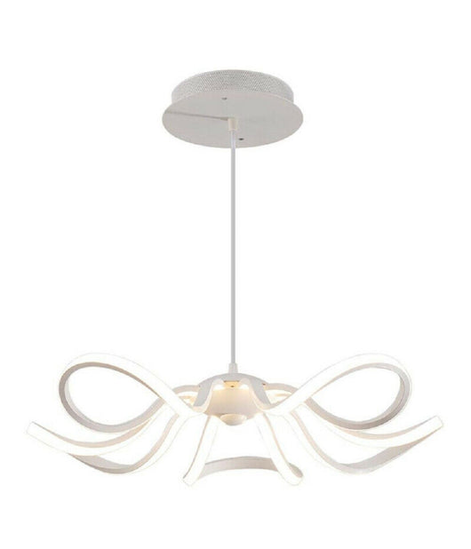 Lampadario Soffitto Led 45w Fiore Moderno Lampada Luce Fredda Calda Naturale B38  -bianco Caldo      -