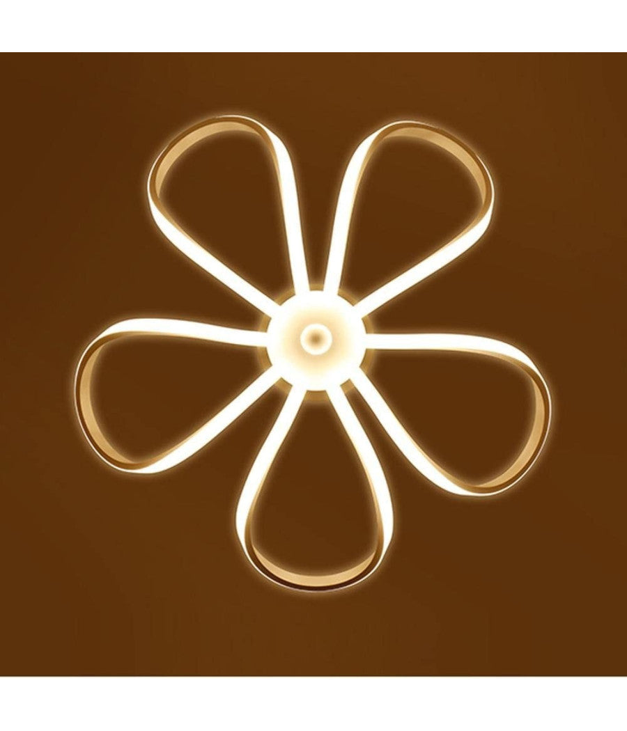 Lampadario Soffitto Led 45w Fiore Moderno Lampada Luce Fredda Calda Naturale B38         