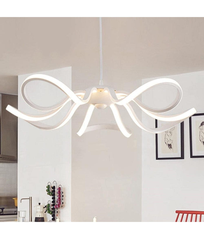 Lampadario Soffitto Led 45w Fiore Moderno Lampada Luce Fredda Calda Naturale B38         