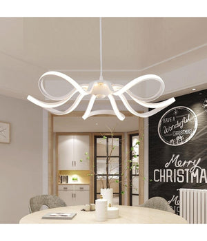 Lampadario Soffitto Led 45w Fiore Moderno Lampada Luce Fredda Calda Naturale B38         