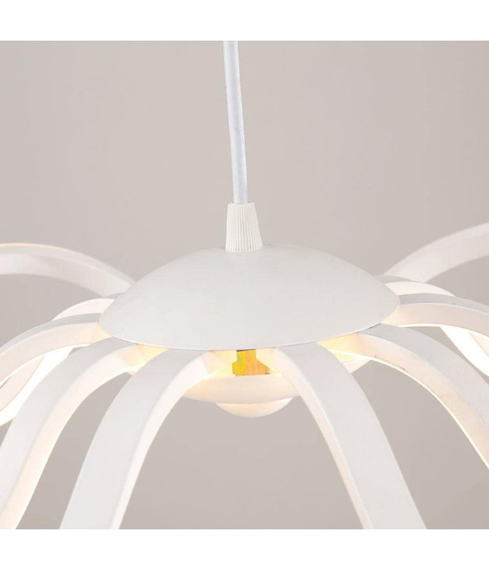 Lampadario Soffitto Led 45w Fiore Moderno Lampada Luce Fredda Calda Naturale B38         