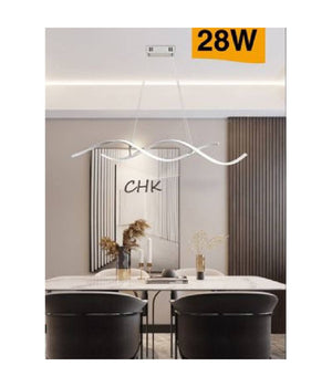 Lampadario Soffitto Led Onde Intrecciate Moderno 28w Luce 3000k 6500k 4000k B56b         