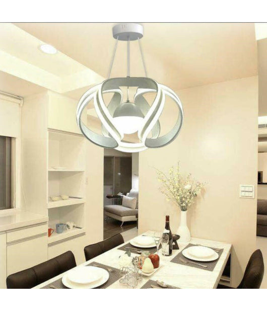 Lampadario Soffitto Sfera Moderno Led 78w Lampada Luce Calda Fredda Naturale B21  -bianco Naturale      -