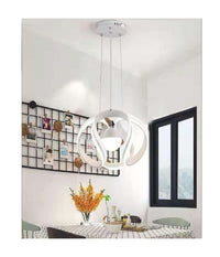 Lampadario Soffitto Sfera Moderno Led 78w Lampada Luce Calda Fredda Naturale B21  -bianco Freddo      -