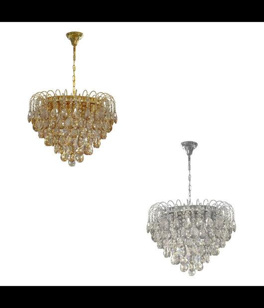 Lampadario Soffitto Sospensione Classico Sfere Pendenti 12 Portalampade E14         