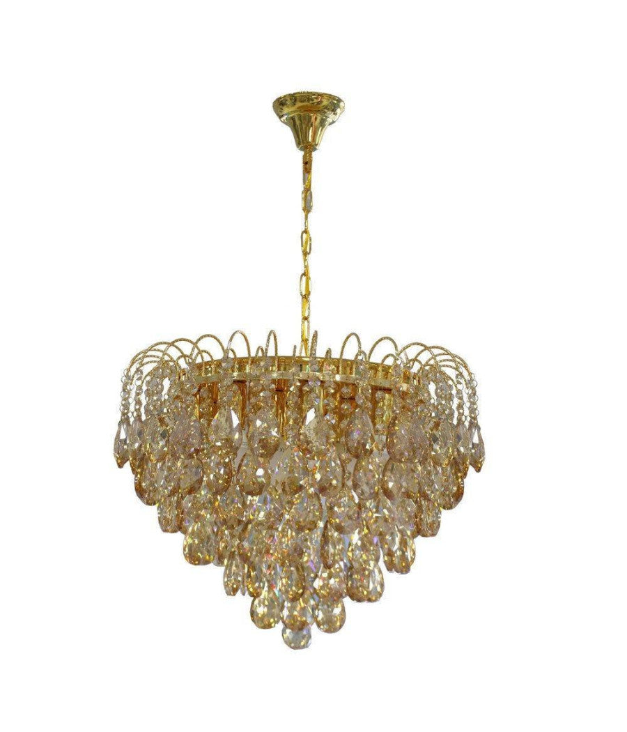 Lampadario Soffitto Sospensione Classico Sfere Pendenti 12 Portalampade E14  Oro       