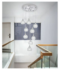 Lampadario Soffitto Sospensione Plafoniera Oro Argento Attacco G9 Luce 6500k B37         