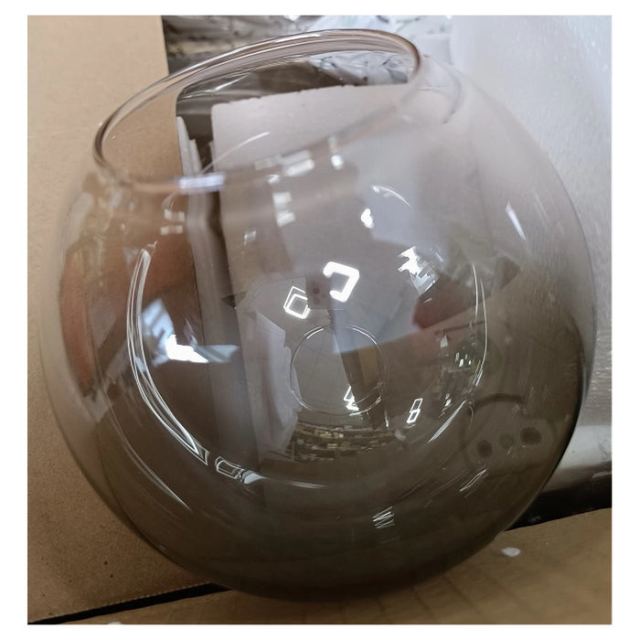 Trade Shop - Lampadario Sospensione 6 Sfere Attacco E27 In Vetro Lampada In Metallo Argento 71652         