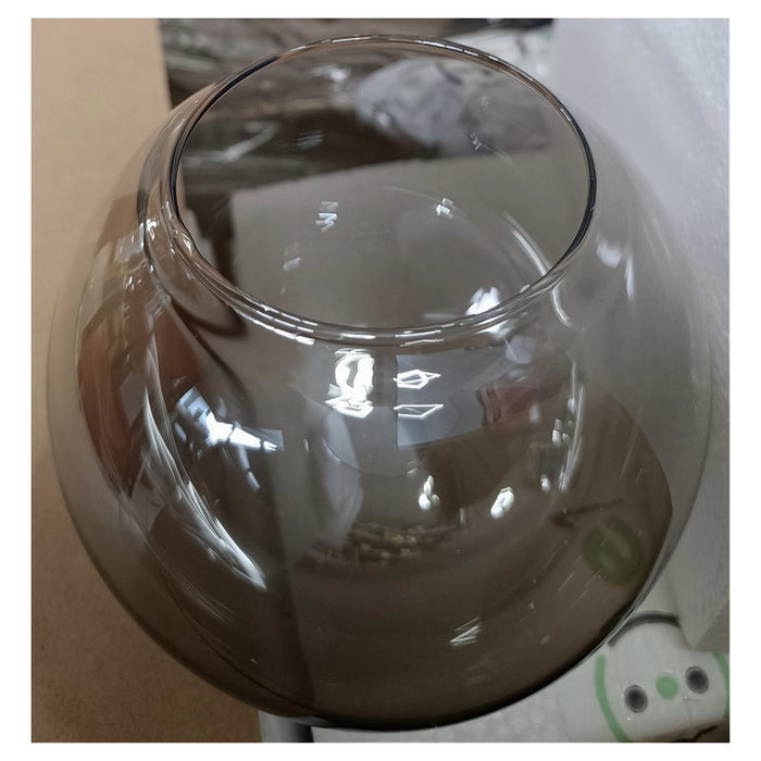 Trade Shop - Lampadario Sospensione 6 Sfere Attacco E27 In Vetro Lampada In Metallo Argento 71652         