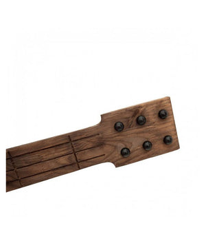 Lampadario Sospensione Design Guitar In Legno Forma Chitarra 6 Attacchi E27 A53         