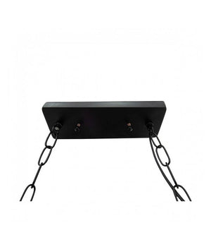 Lampadario Sospensione Design Guitar In Legno Forma Chitarra 6 Attacchi E27 A53         