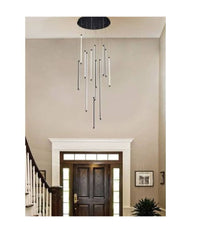 Lampadario Sospeso 105 W Moderno Pendenti Led Nero Luce 4000k 6500k 3000k Lp-45n  -bianco Freddo      -