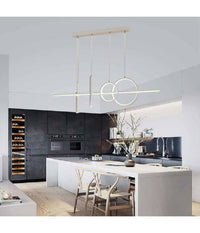 Lampadario Sospeso Con Anelli Punto Luce Cilindri Luce 6500k 4000k 3000k Lp-42b         