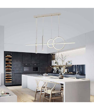 Lampadario Sospeso Con Anelli Punto Luce Cilindri Luce 6500k 4000k 3000k Lp-42b         